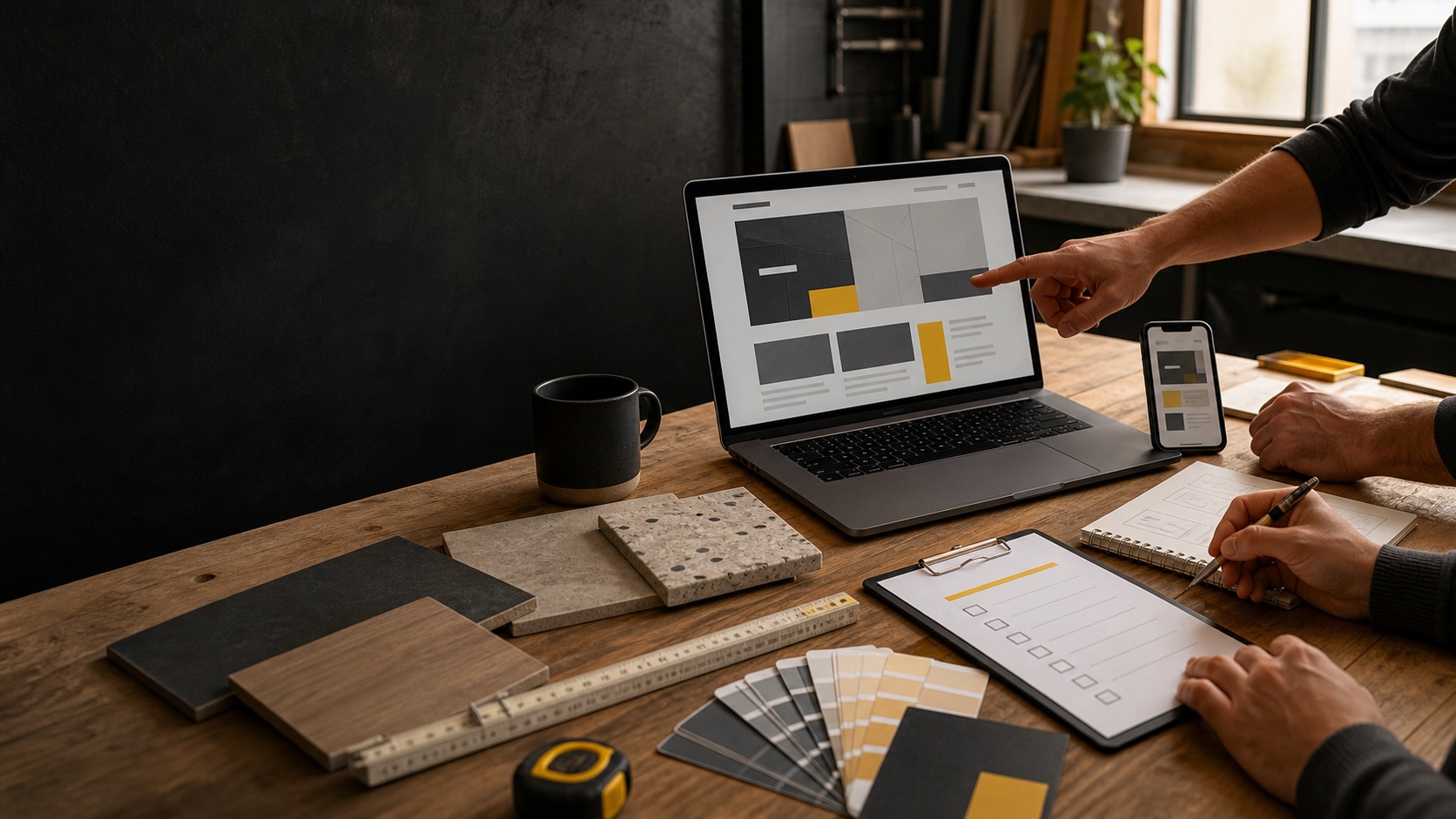 Planung eines klaren digitalen Auftritts für einen Handwerksbetrieb