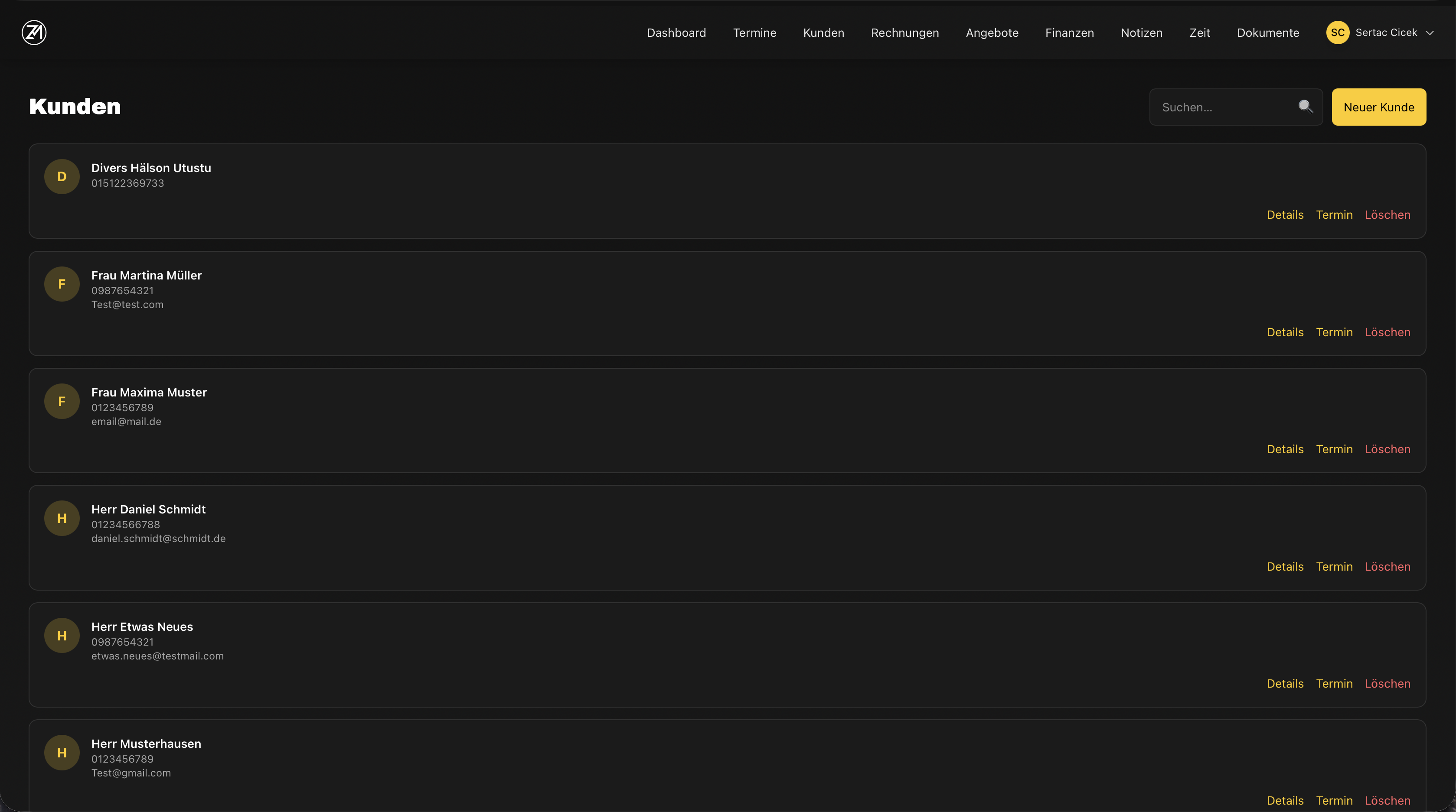 Kunden & Kontakte
